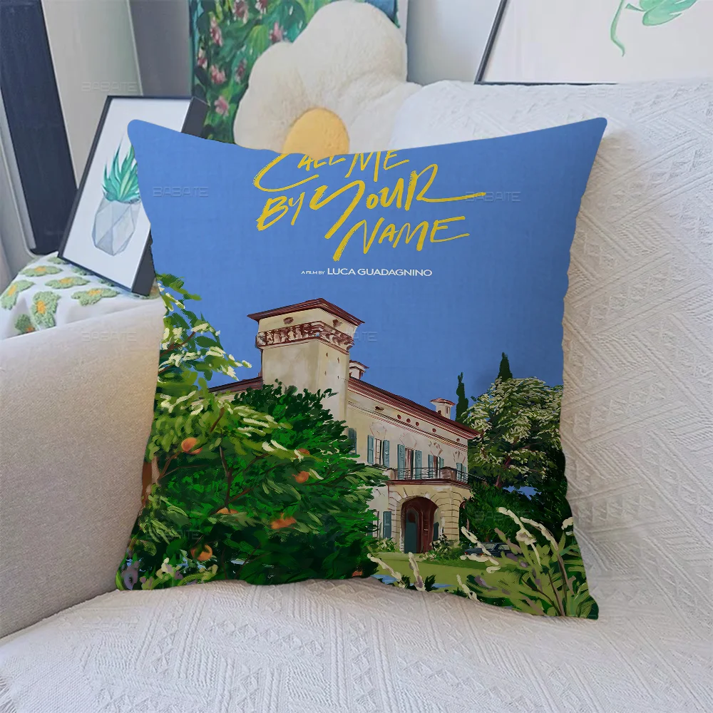 Офисная подушка Зови меня своим именем наволочка для автомобильной подушки 45X45