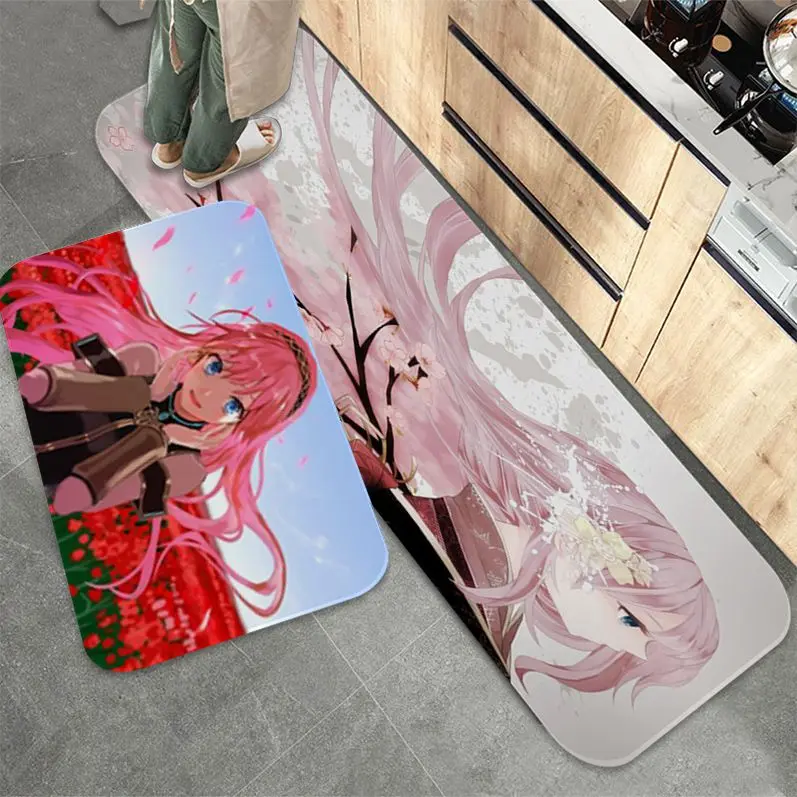 

BANDAI Megurine Luka Kitchen Mat INS Style Soft Bedroom Floor House Laundry Room Mat Anti-skid Welcome Doormat