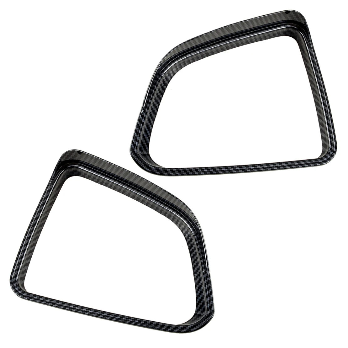 

1 Pair Front Left Right Rearview Mirror Rain Eyebrow Cover Trim Fit for Tesla Model Y 2020 2021 Carbon Fiber Style Black ABS
