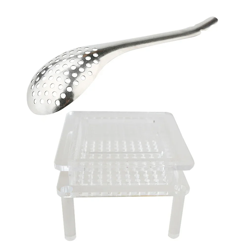 Акриловая молекулярная кухонная ложка для икры с 56 отверстиями полезный женский