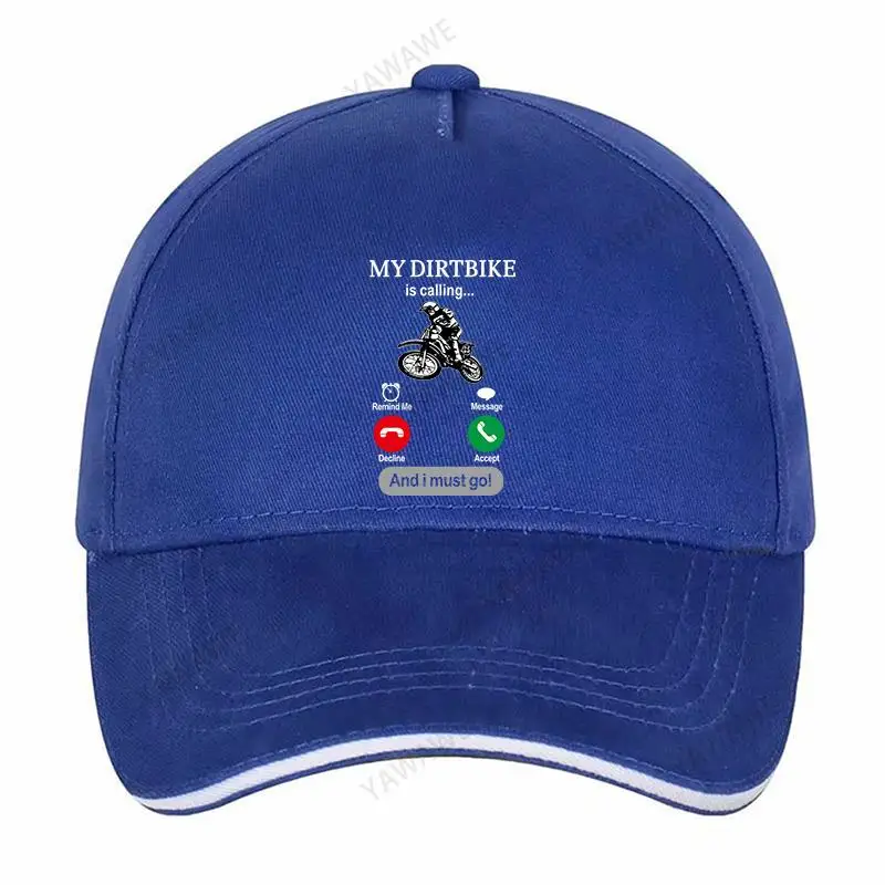 

Baseball Cap Spring Summer Solid Sunhat MY DIRTBIKE IS CALLING AND I MUST GO yawawe brand Hip Hop Fishing Hat
