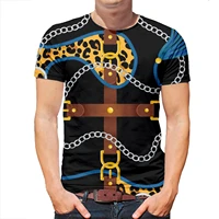 new summer chain series 3d t shirt men women leopard casual fashion streetwear printed t shirt cool tops tee