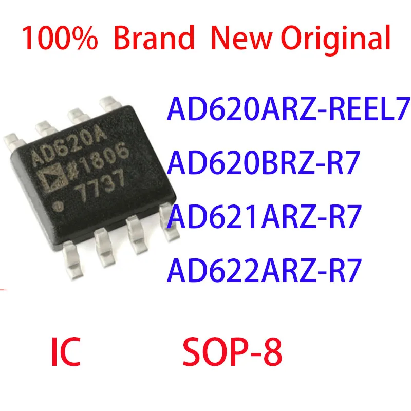 

AD620ARZ-REEL7 AD620BRZ-R7 AD621ARZ-R7 AD622ARZ-R7 100% Brand New Original IC SOP-8