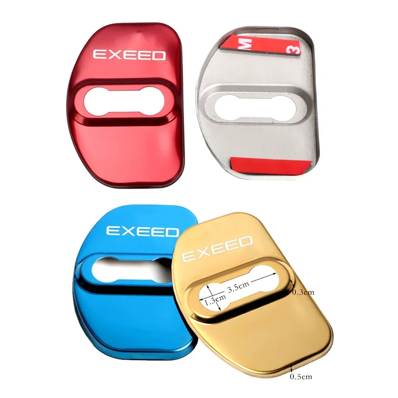 4 шт. автомобильные аксессуары для замка двери защита от ржавчины