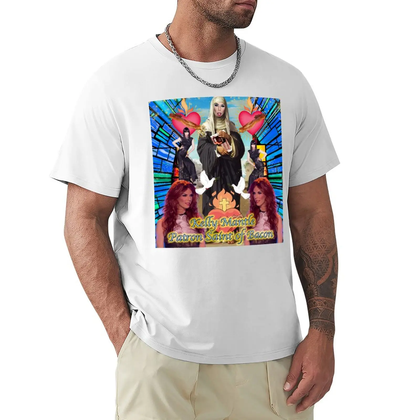 Футболка Kelly Mantle Patron Saint of Bacon футболки с рисунком рэпера одежда для мальчика