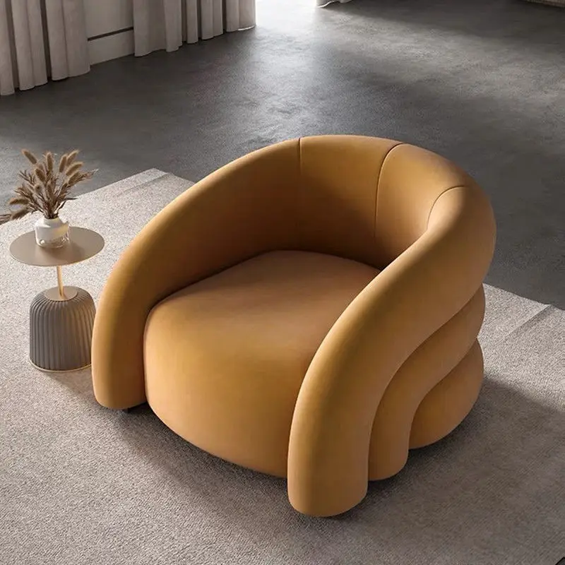 

Light Luxury Single Sofa Chair Leisure Chair Living Room Nordic Single Chair Bedroom Simple Balcony Lazy Big Sofa Furniture