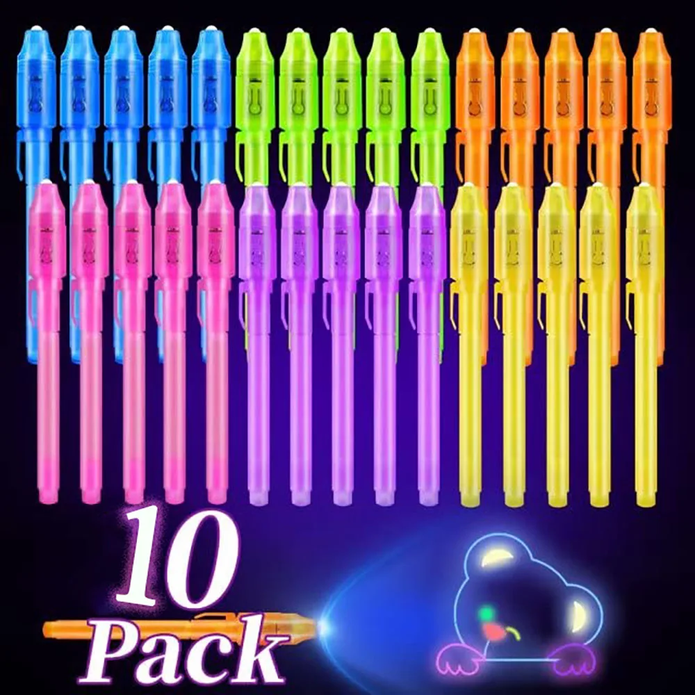 

Невидимые ручки с УФ-чернилами, набор из 10 штук