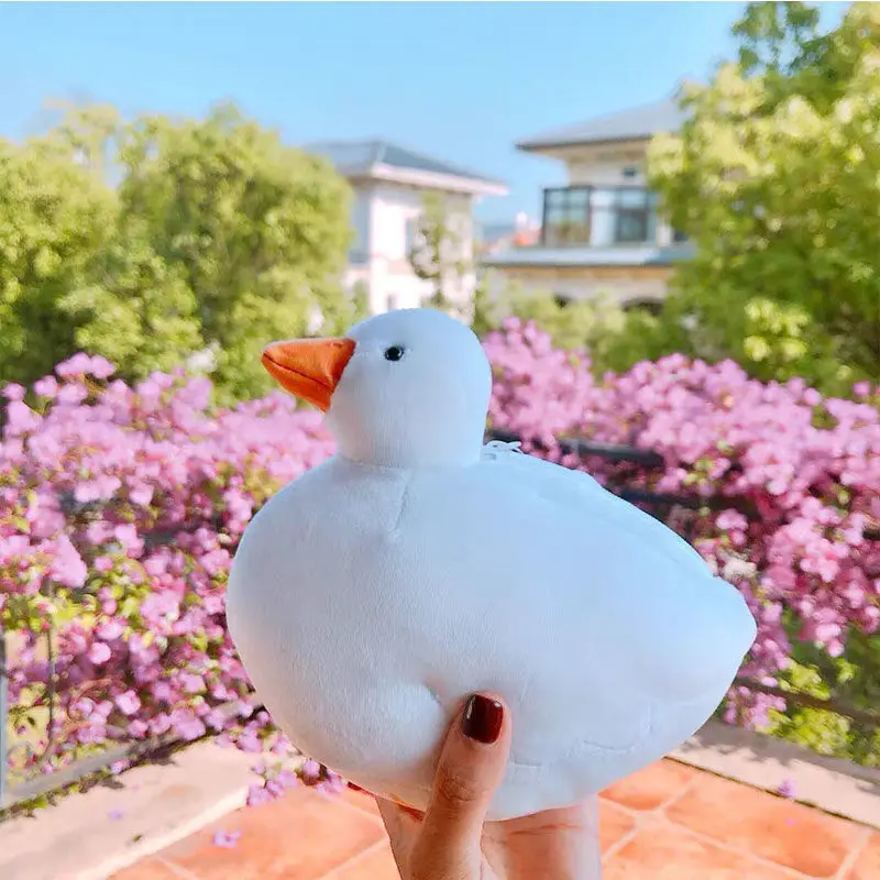 

Soft White Duck Plush Toys Kids Children Simulated Animal Creative Japanese Style Multi Function Storage Bag Birthday Gifts 2022