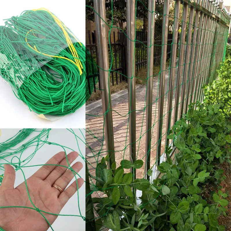 

Garden Plant Trellis Netting Hi-quality Nylon Climbing Net Loofah Morning Glory Flowers Vine Support Nets Grow Holder Brackets