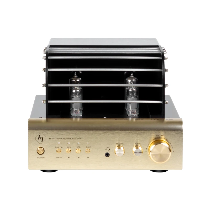 

2021 Newest Design 80W HiFi Home Audio Vacuum Tube Power Amplifier AV-2060