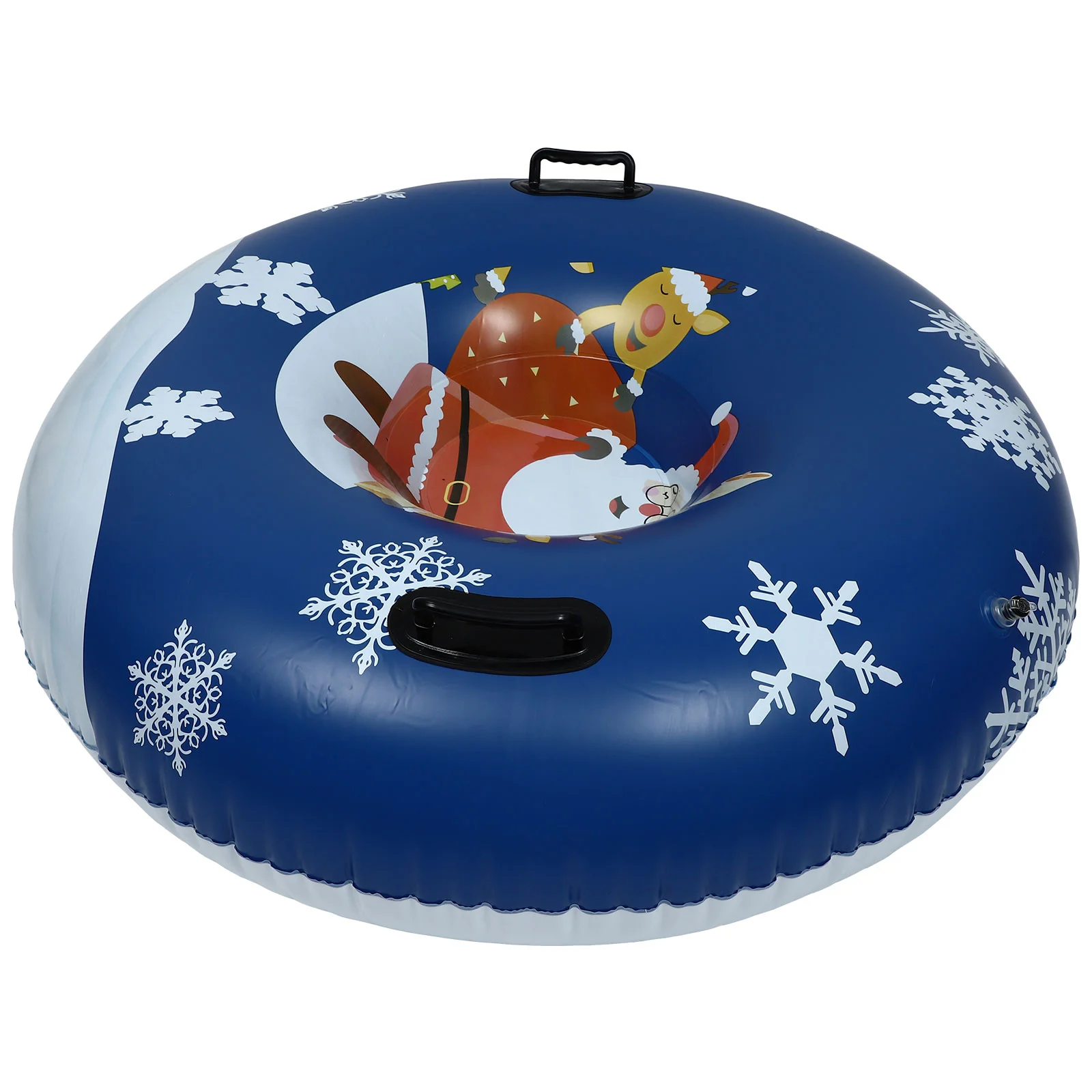 

Snow Tube Christmas Skiing Toys with Handles Snow Sled Rider for Xmas Winter Outdoor Activitiies 110cm