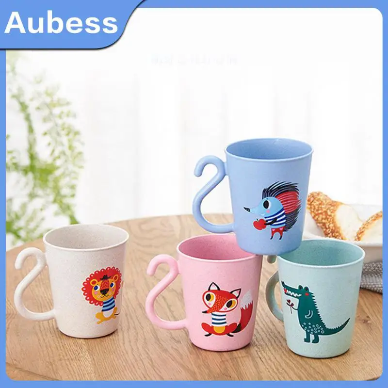 

350ml New Childrens Mouthwash Cup Environmentally Friendly Toothbrush Cup Cartoon Cute Wheat Cup Bathroom Tumblers 8.5×10cm
