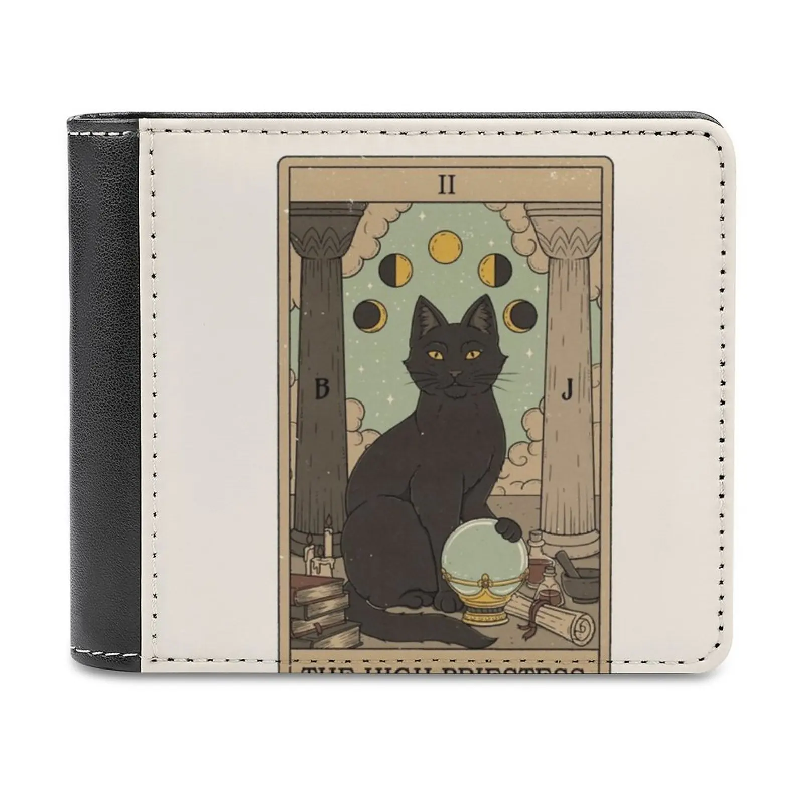 

The High Priestess мужской бумажник, женский короткий мужской бумажник, кошелек для кредитных карт для мужчин, кошка, кошка