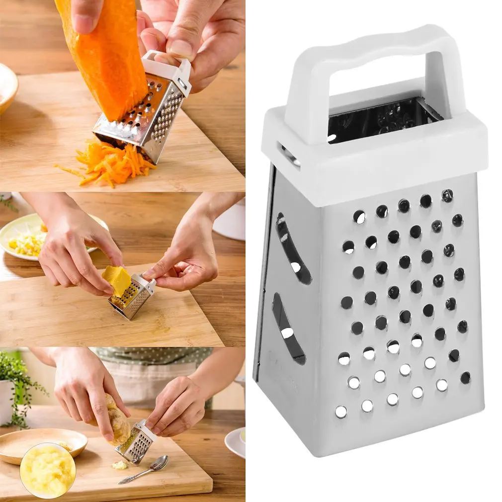 4 Sides Garlic Peeler Potato Vegetable Slicer Knife Ginger Melon Multifunctional Cucumber Slicer Stainless Steel Peeler Box Mini