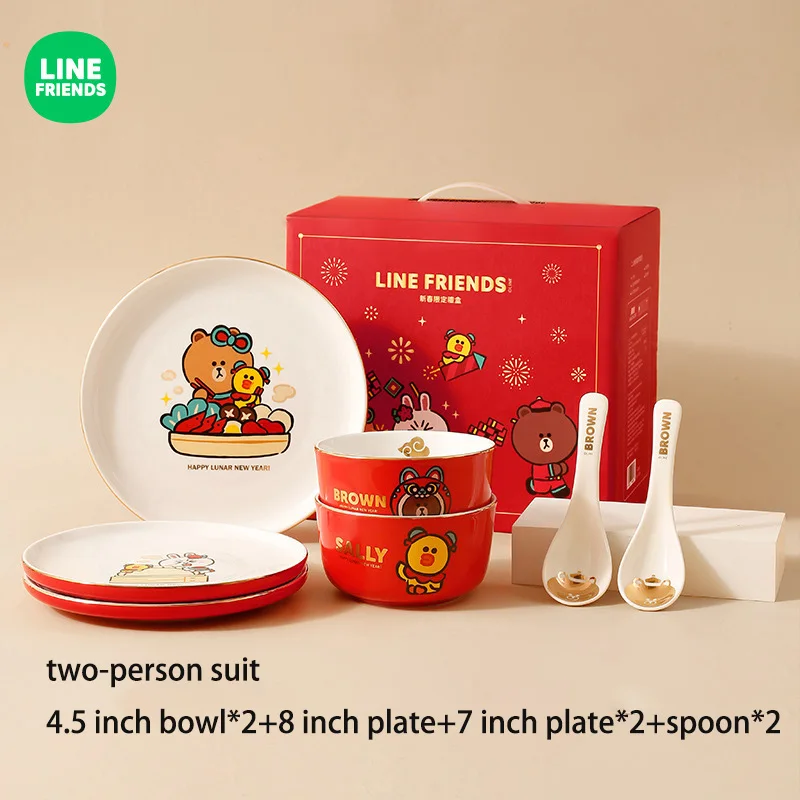 

Набор из керамической миски и палочек для еды на новый год