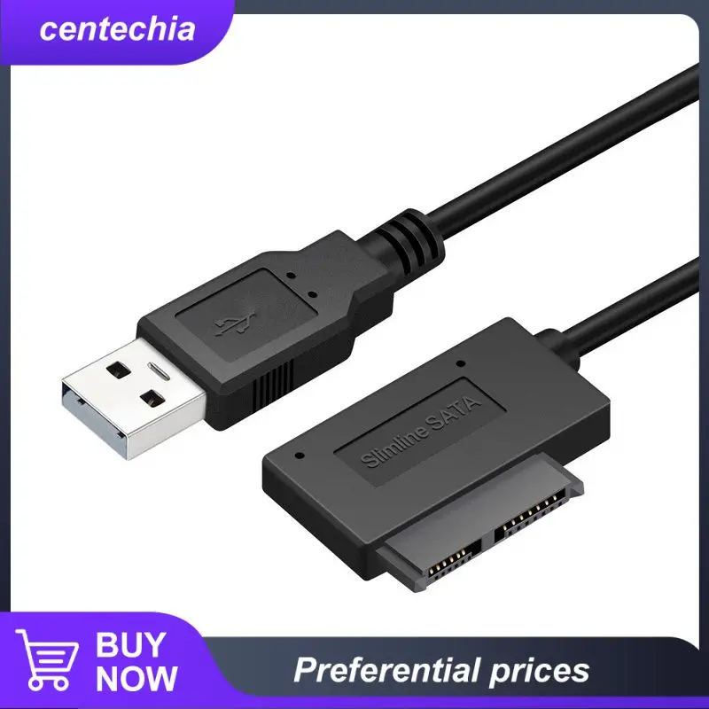

USB адаптер для ПК 6P 7P CD DVD Rom SATA на USB 2,0 конвертер slim Sata 13 Pin кабель привода для ПК ноутбука