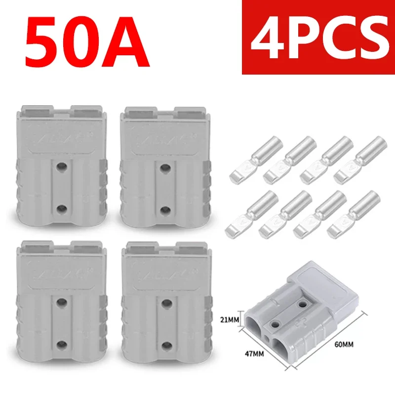 

Разъемы Anderson 50А 120А 4шт/2 пары