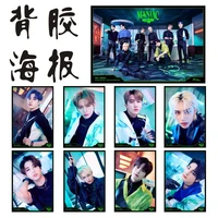 k pop new boy group stray kids hd self adhesive posters photo posters pictorial stickers fan gifts felix