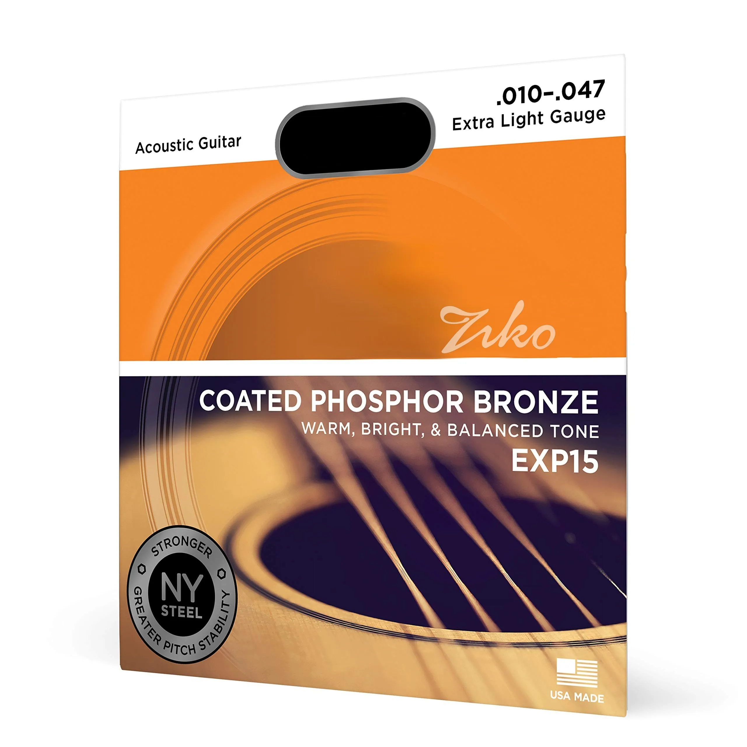 

EXP15 Music Accessories Coated Phosphor Bronze Extra Light Guitar Strings 10-47 For 6 String Acoustic Guitar Music Lovers Choice