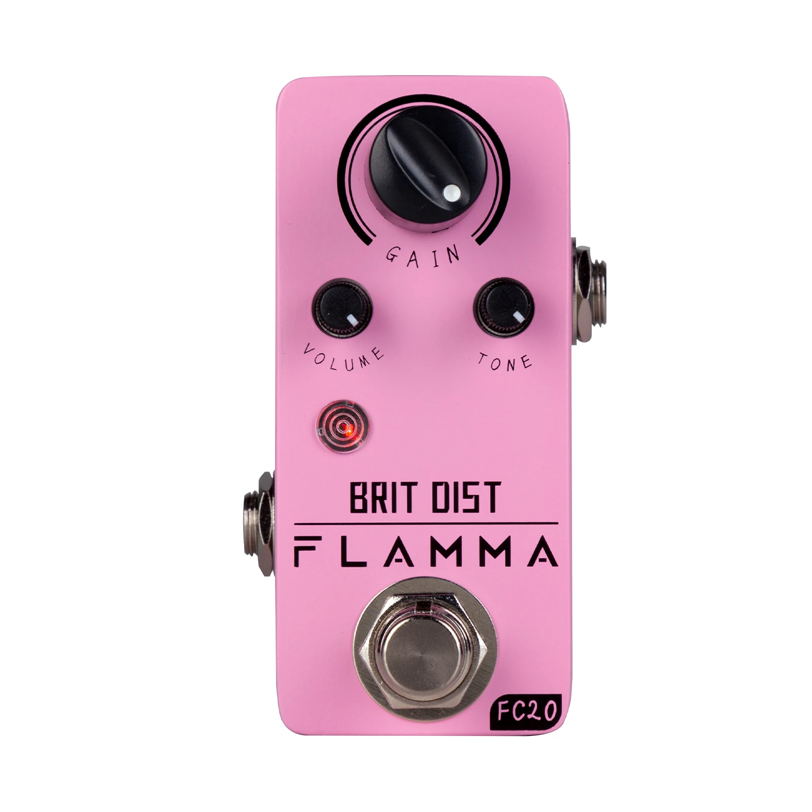

FLAMMA FC20 Guitar Distortion Effect Pedal High Gain Distortion Effect With Adjustable Mid Frequency Control True Bypass Circuit