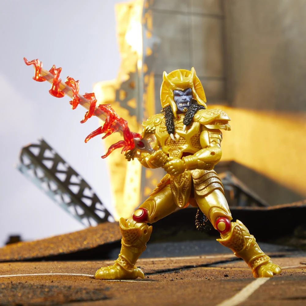 Фото Коллекция молний Power Rangers Mighty Morphin Goldar, 6-дюймовая Коллекционная фигурка премиум-класса, игрушка в подарок №1