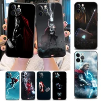 marvel phone case for iphone 11 12 13 pro max 7 8 se xr xs max 5 5s 6 6s plus soft silicone case cover anime thor marvel cool