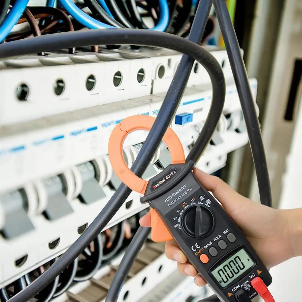 Токоизмерительные клещи RuoShui 6016A с автоматическим диапазоном амперметр