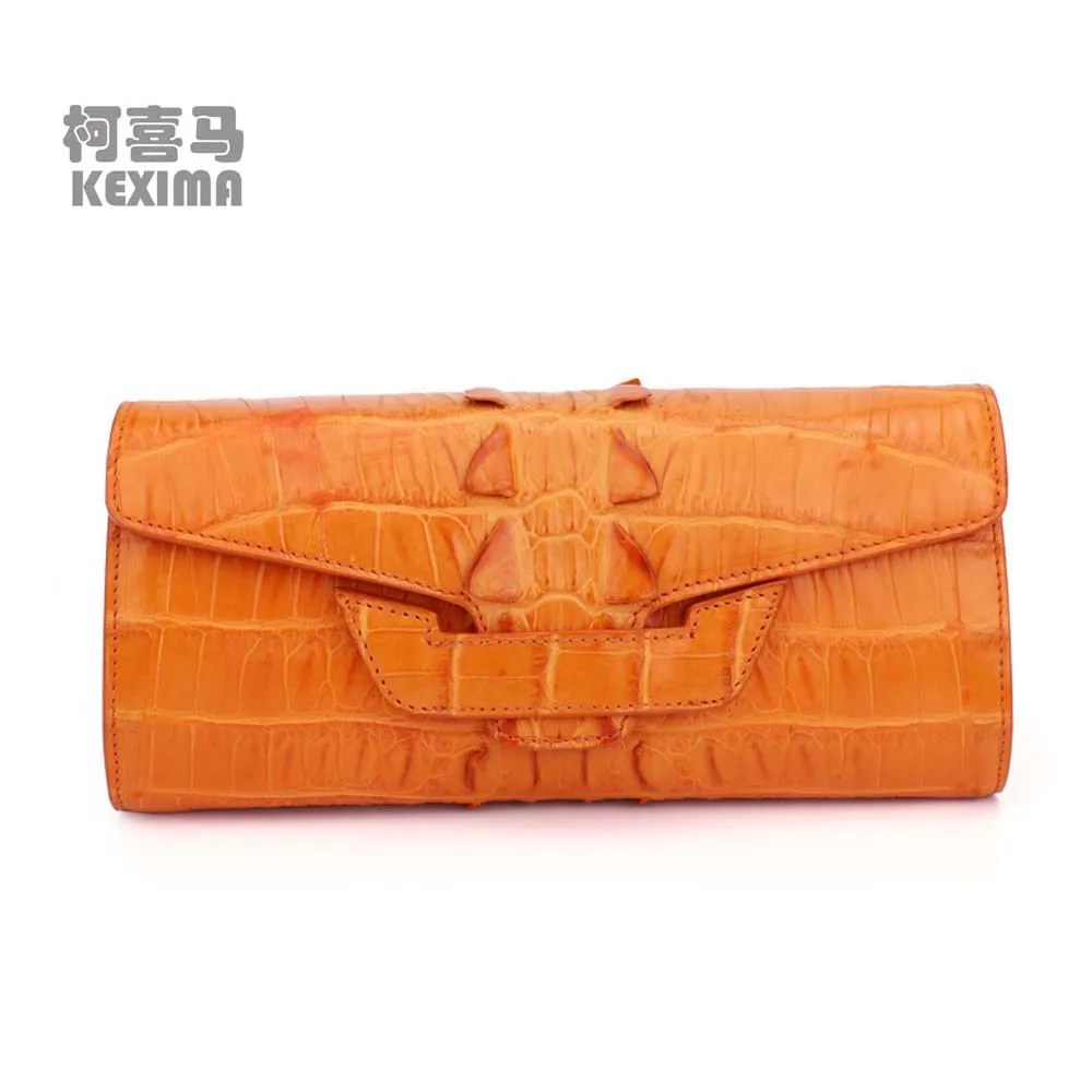 

KEXIMA dongou new crocodile tail skin Hand bag female chain bag fashion aslant female bag Single shoulder bag