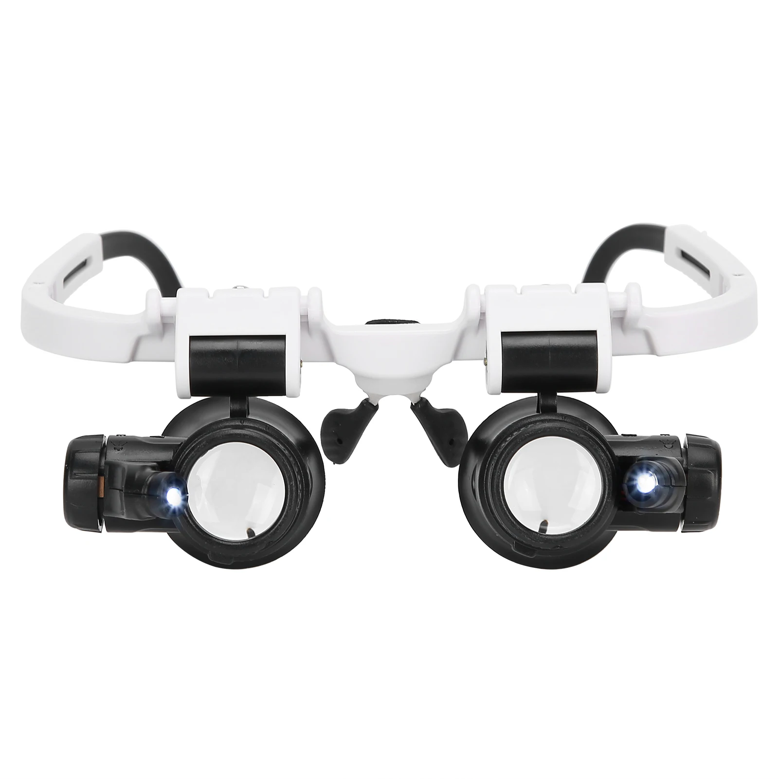 

Glasses Magnifier Head Wearing Magnifying Glass with LED Light for Reading Repairing