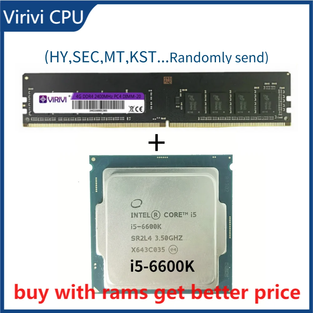 

Четырехъядерный процессор DDR4, 4G, 2400 МГц, с Φ i5 6600K, 3,5 ГГц, четырехпоточный процессор, 6 Мб, 91 Вт, LGA 1151