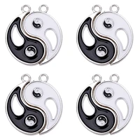 20pcs enamel tai chi charms alloy metal pendants for necklaces earrings diy making yin yang charms handmade jewelry findings