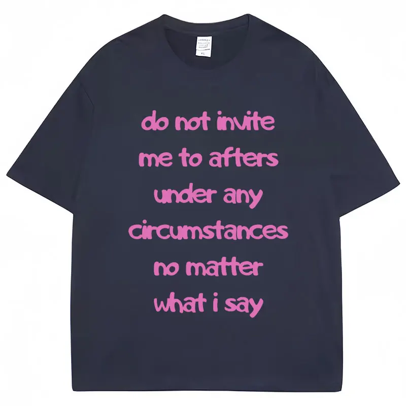 Женская футболка с коротким рукавом и надписью Do No invte Me