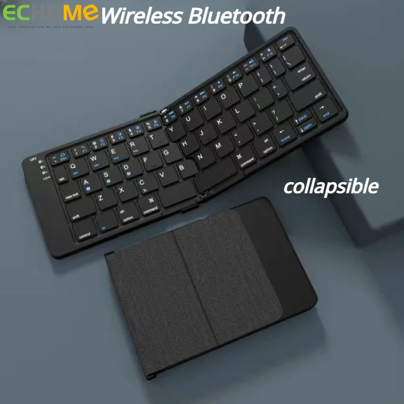 

Беспроводная складная клавиатура ECHOME, 3 устройства, синхронизация, перезаряжаемая Складная Bluetooth-клавиатура для планшетов, Ipad, Windows, Mac, клавиатуры