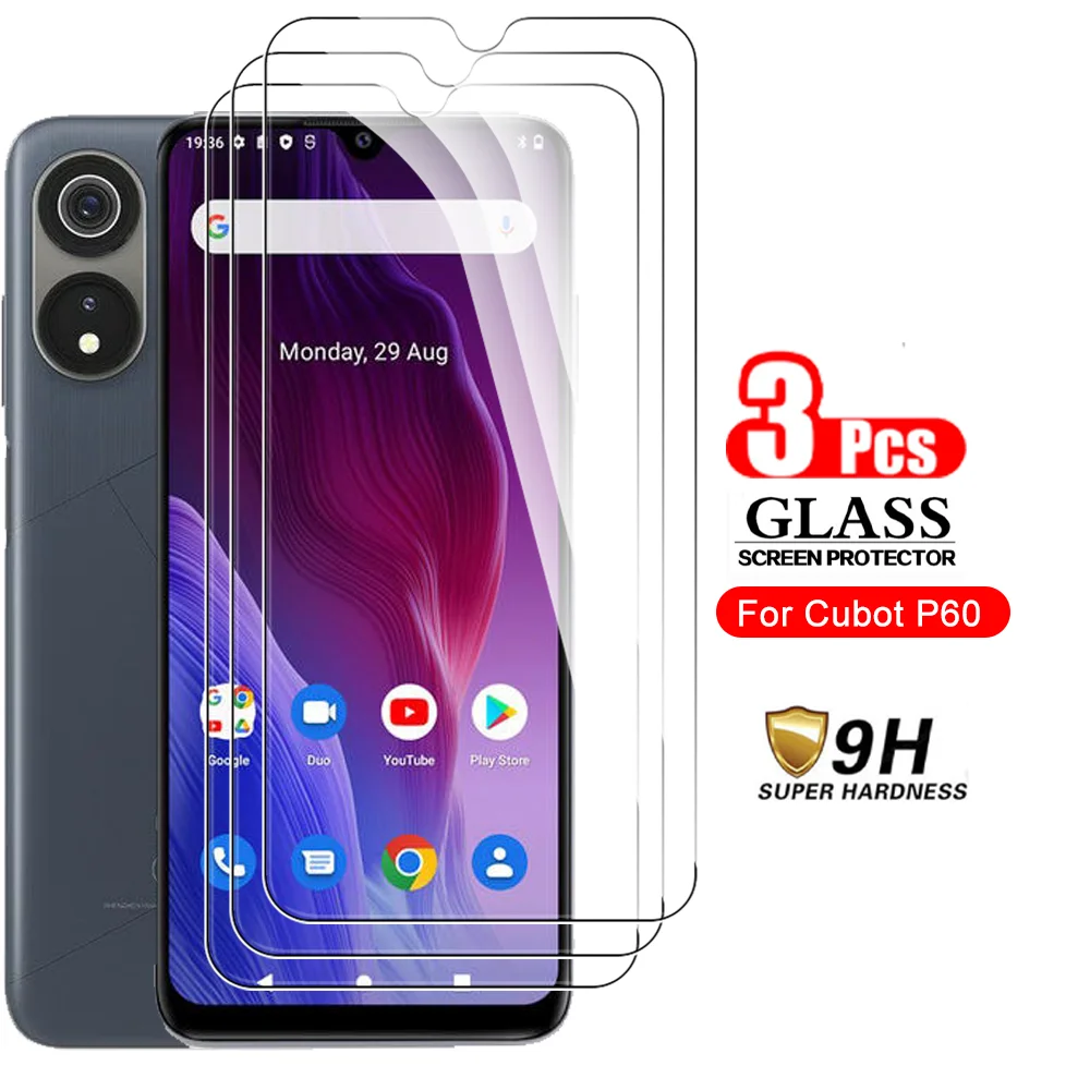 

3pcs Glas For Cubot P60 Note 30 Tempered Glass Clear Film For Cubotp60 Note30 Cubotnote30 Full Cover Smartphone Screen Protector