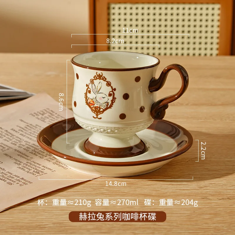 

Керамическая кружка с кроликом