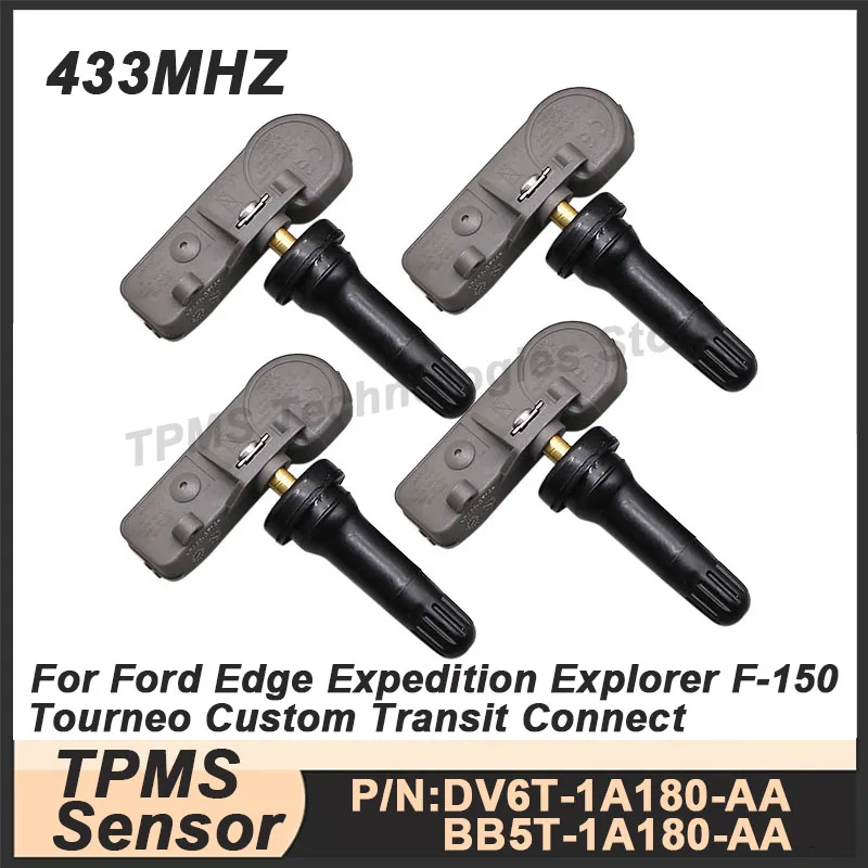 

1/4 шт. датчик давления в шинах TPMS датчик для Ford Edge Expedition Explorer F-150 Transit BB5T-1A180-AA DV6T-1A180-AA 433 МГц