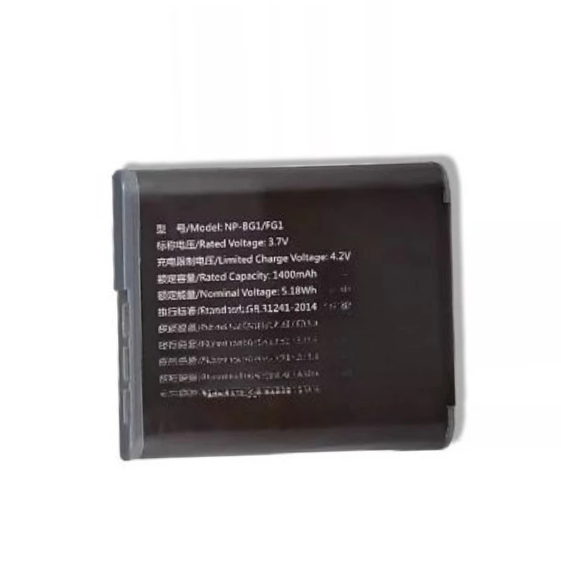 Фото Новый аккумулятор для камеры 3.7V 1400mAh NP-BG1 для Sony T20 T100 W270 W220 WX10 H50 HX30 DSC-W300 W210 H70 H10 HX5C, замена оригинального аккумулятора. №2