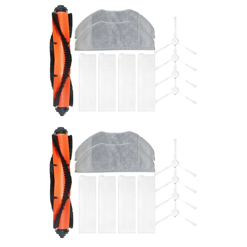

2 Set HEPA Filters Main Roller Brush Side Brushes Mop Cloths For Xiaomi Mijia G1 Vacuum Cleaner Parts