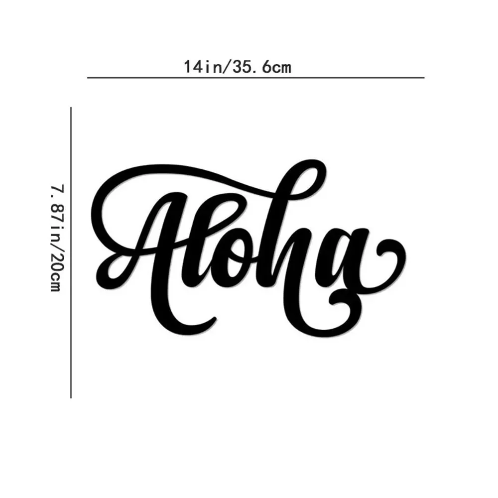 Металлическая Настенная Вывеска Aloha 1 Шт. Декоративный Домашний Акцент