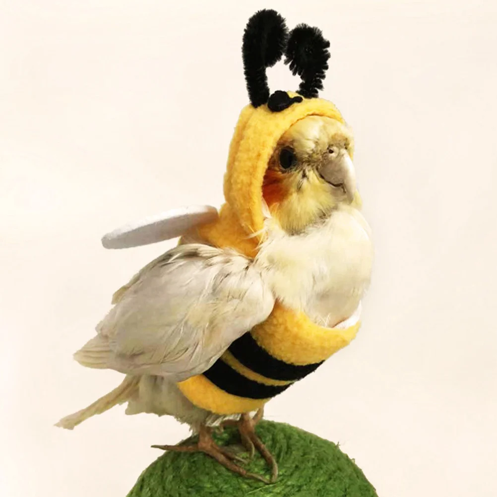 

Birds Cosplay Outfit Bee Shaped Hoodie Household Pet Bird Warm Clothes Cosplay Outfit