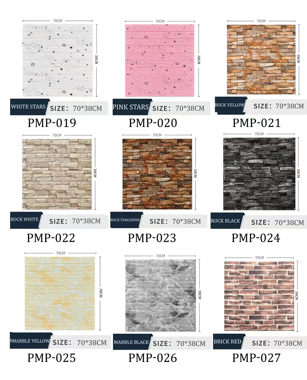 Самоклеящиеся 3D наклейки на стену, 70x38 см, имитация кирпича из пеноматериала, декор для комнаты «сделай сам», Настенный декор для гостиной