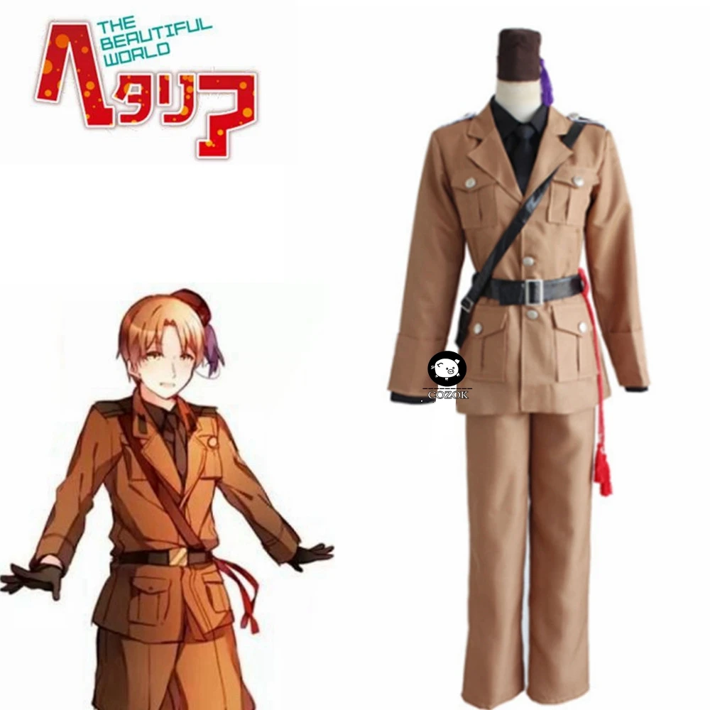 

Аниме Hetalia Axis Powers косплей костюмы Romano Lovino Униформа Vargas Косплей костюмы Хэллоуин Карнавал вечерние APH Косплей