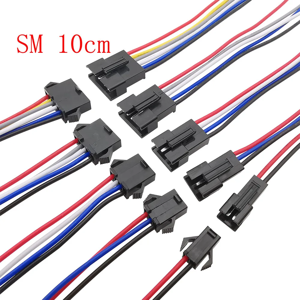 

JST разъем 2P/3/4/5/6 pin 26AWG