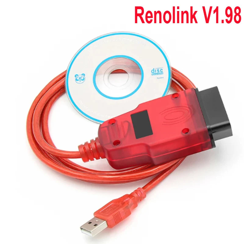 Для Renault Renolink V1.98 v1.87 OBD2 ECU Программатор диагностический кабель USB Renaul