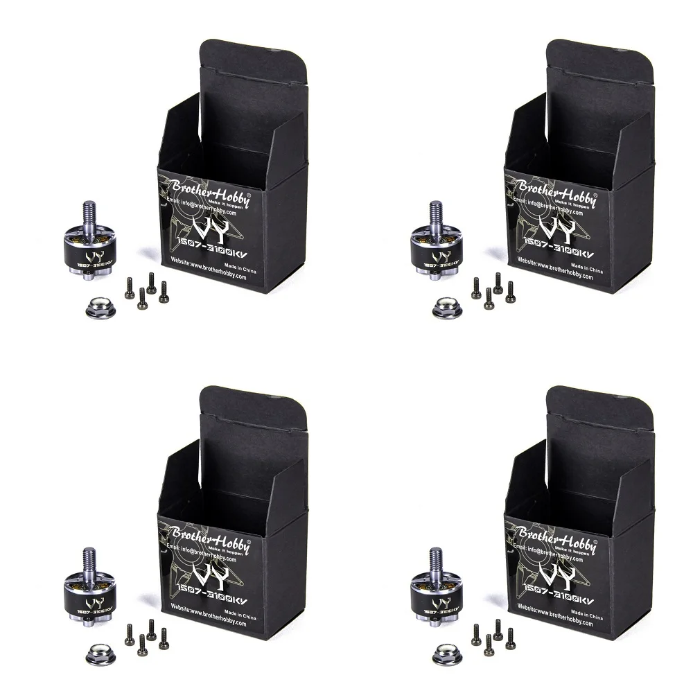 4 шт. BrotherHobby VY 1507 1550KV 1900KV 3100KV 4150KV Высокопроизводительный бесщеточный двигатель