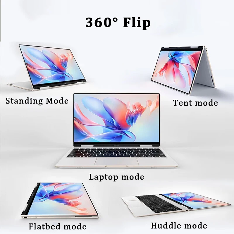 Ноутбук Xiaomi Laptop Book Air 13,3, телефон с подсветкой, 16 ГБ ОЗУ, 512 Гб SSD, сенсорный экран 13,3 дюйма 2,8 K OLED, 360 ° flip Mi Notebook