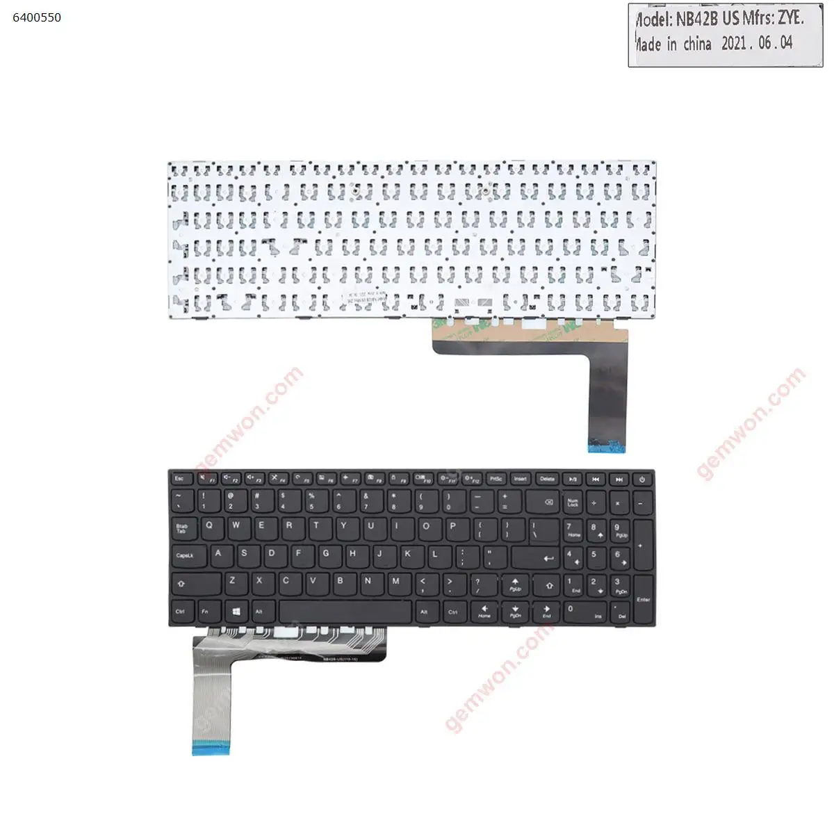 

QWERTY США новая сменная Клавиатура для ноутбука Lenovo IdeaPad 110-15ISK 110-17ACL 110-17IKB 110-17ISK черная с рамкой без баклета
