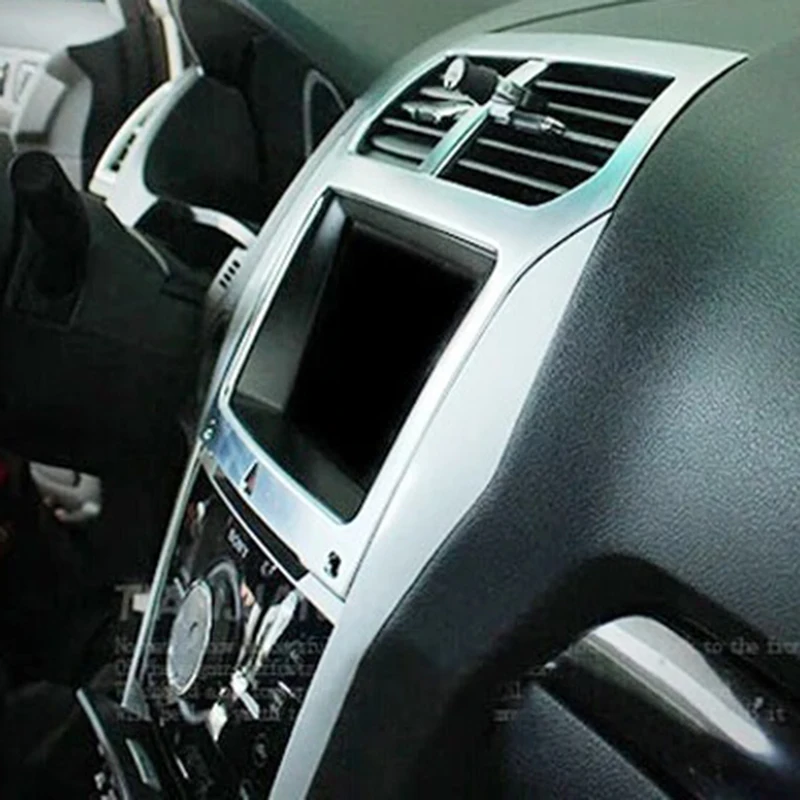 Фото Для Ford Explorer 2011-2019 красочная средняя консоль навигация GPS рамка декоративная крышка отделка Стайлинг автомобиля №3