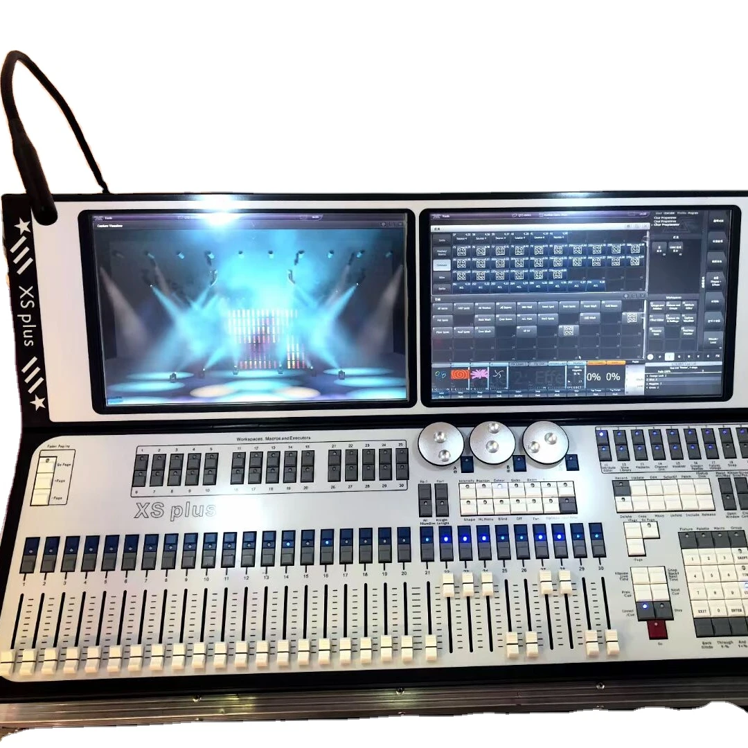 

double display dmx controller dj console stage lighting equipment controller