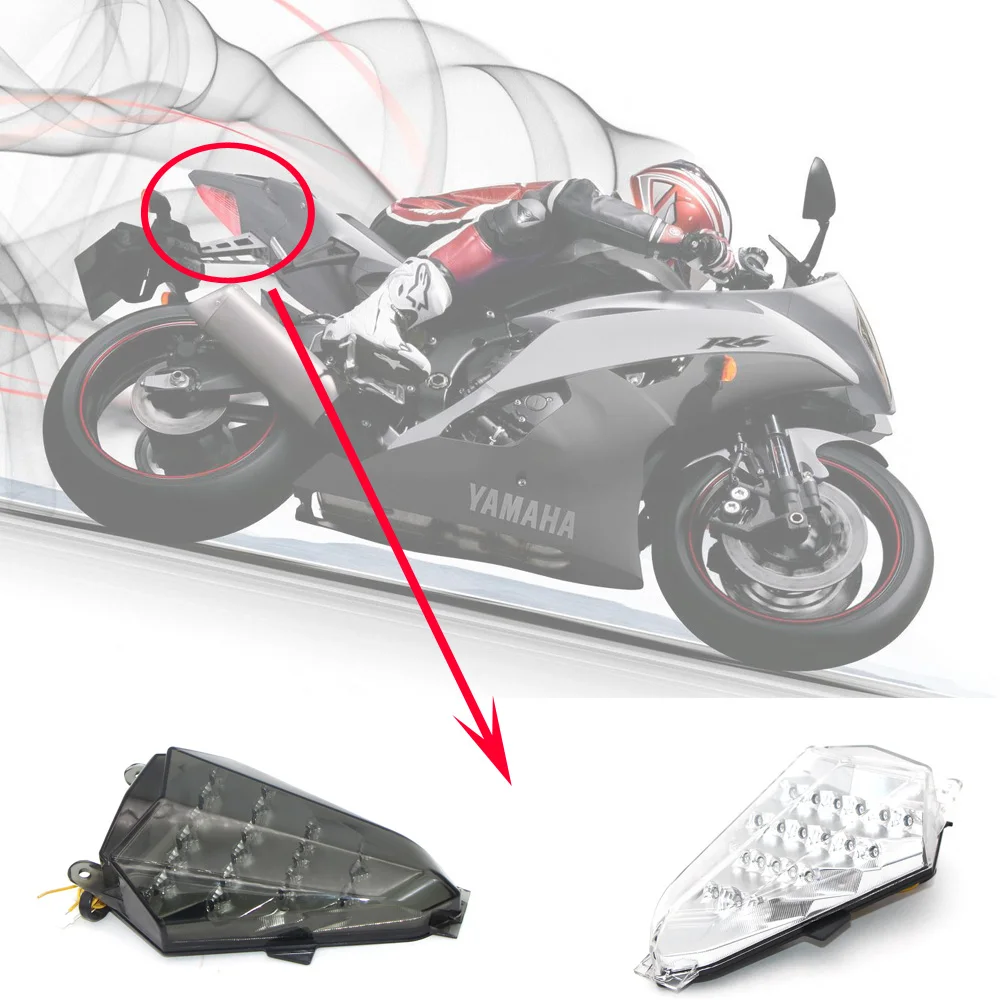Фонарь задний для мотоцикла YAMAHA YZF R6 YZF-R6 2006 2007 LED